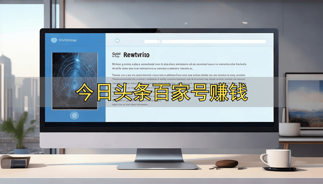 今日头条百家号赚钱
