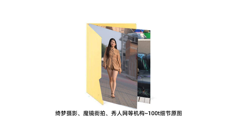 魔镜街拍免费图库!连衣短裤套装小姐姐摄影